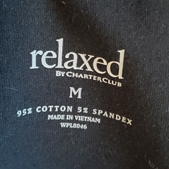 Relaxed by Charter Club Jacket Womens Medium Gold Full Zip Front Pockets Black - Picture 8 of 9